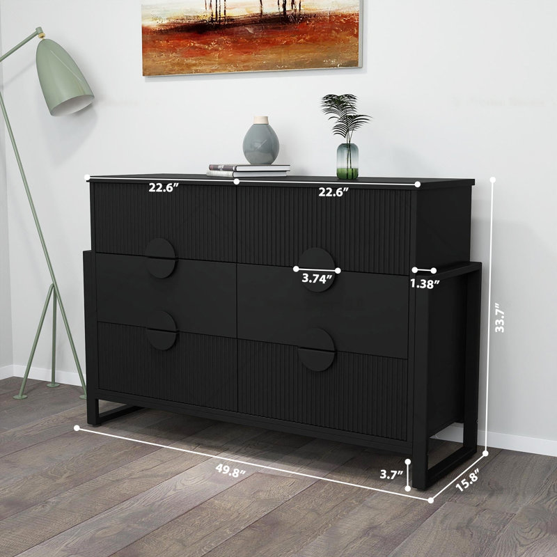 Ebern Designs 6 - Drawer Dresser & Reviews | Wayfair